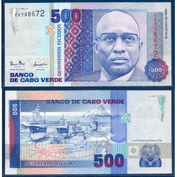 Cap vert Pick N°59a, Neuf Billet de banque de 500 escudos 1989