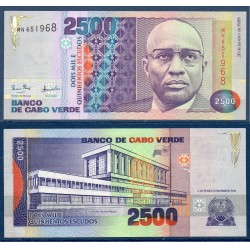 Cap vert Pick N°61a, Neuf Billet de banque de 2500 escudos 1989