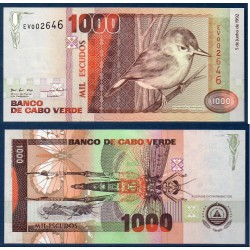 Cap vert Pick N°65a, Neuf Billet de banque de 1000 escudos 1992
