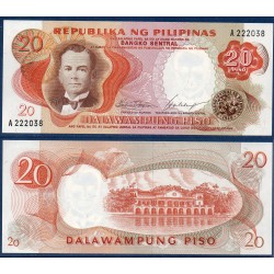 Philippines Pick N°145a, Billet de banque de 20 Piso 1969