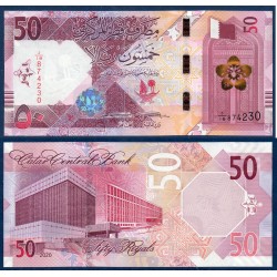Qatar Pick N°35a, Billet de banque de 50 Riyals 2020