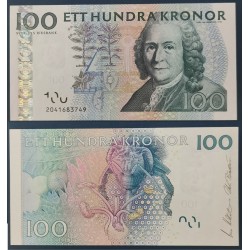 Suède Pick N°65a, Billet de banque de 100 Kronor 2001-2002