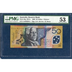 Australie Pick N°60g, AU58 Billet de banque de 50 Dollars 2009