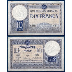 Maroc Pick N°17b, TTB Billet de banque de 10 francs 6.3.1941