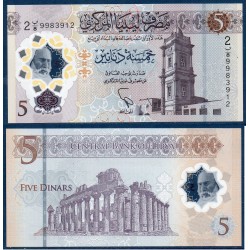 Libye Pick N°86, Billet de banque de 5 dinars 2021