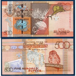 Seychelles Pick N°45, Billet de banque de 500 Rupees 2011