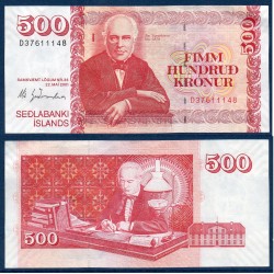 Islande Pick N°58a, Billet de banque de 500 kronur 2001