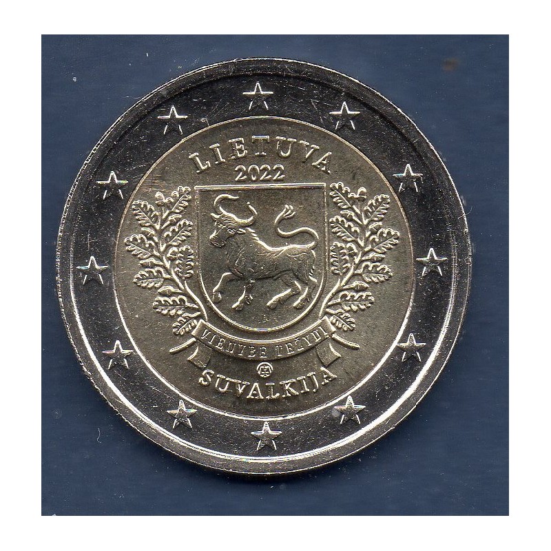 2 euro commémorative Lituanie 2022 Sudovie piece de monnaie €