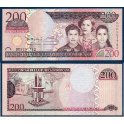 Republique Dominicaine Pick N°178, neuf Billet de banque de 200 Pesos 2007