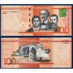 Republique Dominicaine Pick N°190e, Neuf Billet de banque de 100 Pesos 2019