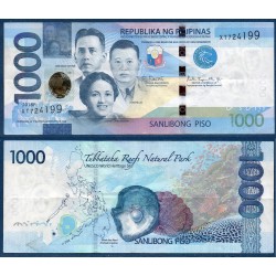 Philippines Pick N°211d, TTB Billet de banque de 1000 Piso 2017-2019
