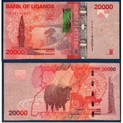 Ouganda Pick N°53c, Billet de banque de 20000 Shillings 2015