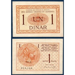 Yougoslavie Pick N°12, Billet de banque de 1 dinara 1919