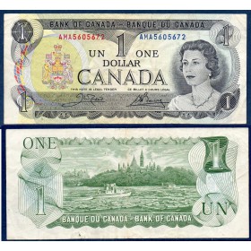 Canada Pick N°85c, TB Billet de banque de 1 dollar 1973