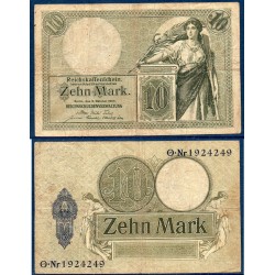 Allemagne Pick N°9b, Billet de banque de 10 Mark 1906