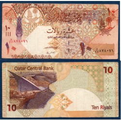 Qatar Pick N°30, TB Billet de banque de 10 Riyals 2008