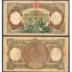 Italie Pick N°85d, B Billet de banque de 5000 Lire 1961