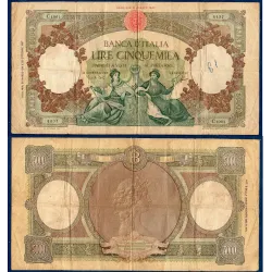 Italie Pick N°85d, B Billet de banque de 5000 Lire 1961