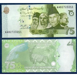 Pakistan Pick N°56, Neuf Billet de banque de 75 Rupees 2022