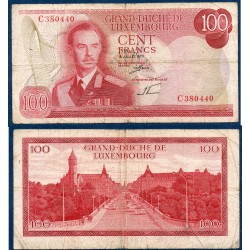 Luxembourg Pick N°56, Billet de banque de 100 Francs 1970