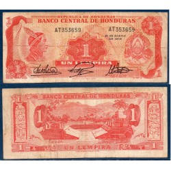 Honduras Pick N°55b, TB Billet de banque de 1 Lempira 1972