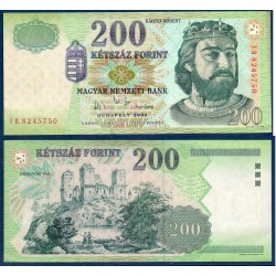 Hongrie Pick N°187d, TTB Billet de banque de 200 Forint 2004