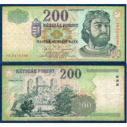 Hongrie Pick N°187c, TB Billet de banque de 200 Forint 2003