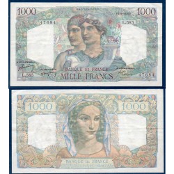 1000 Francs Minerve et Hercule TTB 1.9.1949 Billet de la banque de France