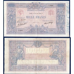 1000 Francs Bleu et Rose TTB 24.8.1926 Billet de la banque de France