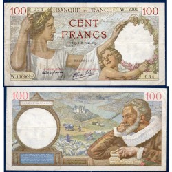 100 Francs Sully TB 1.8.1940 Billet de la banque de France