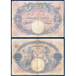 50 Francs Bleu et Rose TB 10.7.1924 Billet de la banque de France