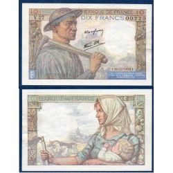 10 Francs Mineur Sup- 26.11.1942 Billet de la banque de France