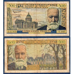 500 Francs Victor Hugo B 4.9.1958 Billet de la banque de France
