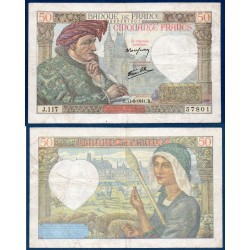 50 Francs Jacques Coeur TB 11.9.1941 Billet de la banque de France