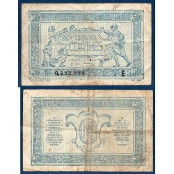 50 centimes B+ Trésorerie aux armées 1917 série E Billet du trésor Central