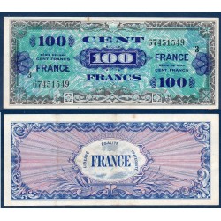 100F France série 3 TTB 1945 Billet du trésor Central