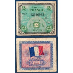 2 Francs Drapeau TB- 1944 série 2 Billet du trésor Central