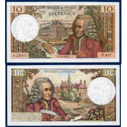 10 Francs Voltaire Sup+ 7.9.1972 Billet de la banque de France
