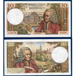 10 Francs Voltaire TTB 3.9.1970 Billet de la banque de France