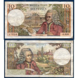 10 Francs Voltaire TB 2.8.1973 Billet de la banque de France