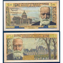 5 Nouveaux Francs  Victor Hugo TTB- 4.2.1960 Billet de la banque de France
