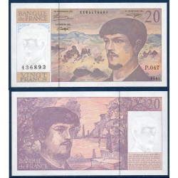 20 Francs Debussy SPL 1995 Billet de la banque de France