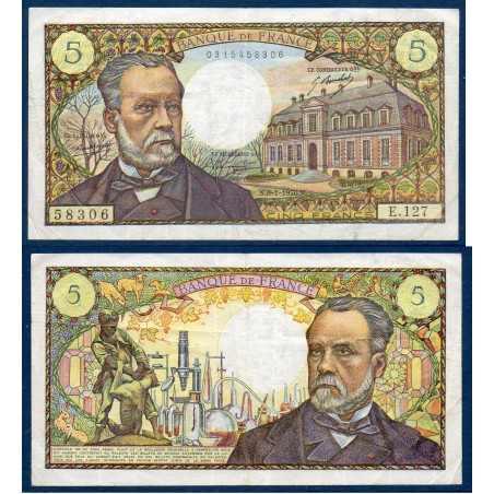 5 Francs Pasteur TTB 8.1.1970 Billet de la banque de France