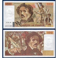 100 Francs Delacroix Sup- 1983 Billet de la banque de France