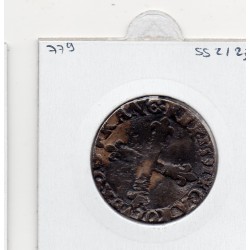 1/4 ou quart d'Ecu Croix de Face 1591 T Nantes Charles X pièce de monnaie royale