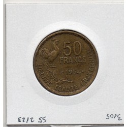 50 francs Coq Guiraud 1954 TTB, France pièce de monnaie