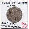 Pays Bas féodaux, Brabant gros compagnon au lion Jean III 1337-1339 TTB pièce de monnaie