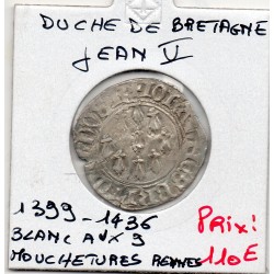Duché de Bretagne, Jean V Rennes (1399-1436) Blanc aux 9 mouchetures