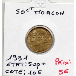 50 centimes Morlon 1931 Sup+, France pièce de monnaie