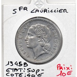 5 francs Lavrillier 1945 B Beaumont Sup-, France pièce de monnaie